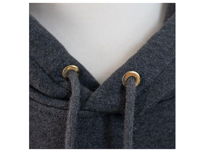 Burberry Felpa da uomo in cotone grigio carbone Marrone - vista 11
