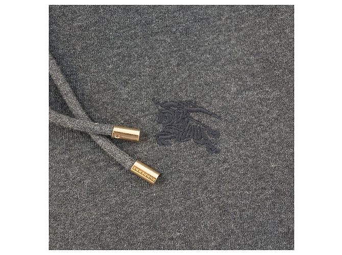 Burberry Felpa da uomo in cotone grigio carbone Marrone - vista 13