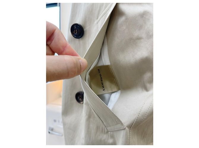 Burberry Harbourne Langer Stein-Trenchcoat Braun - Ansicht 10