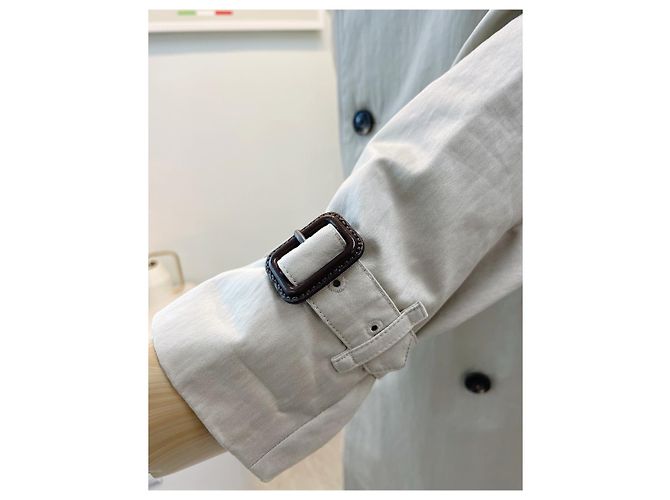 Burberry Harbourne Langer Stein-Trenchcoat Braun - Ansicht 12