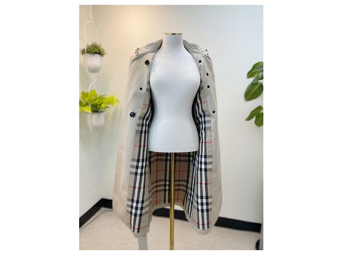 Burberry Harbourne Langer Stein-Trenchcoat Braun - Ansicht 20