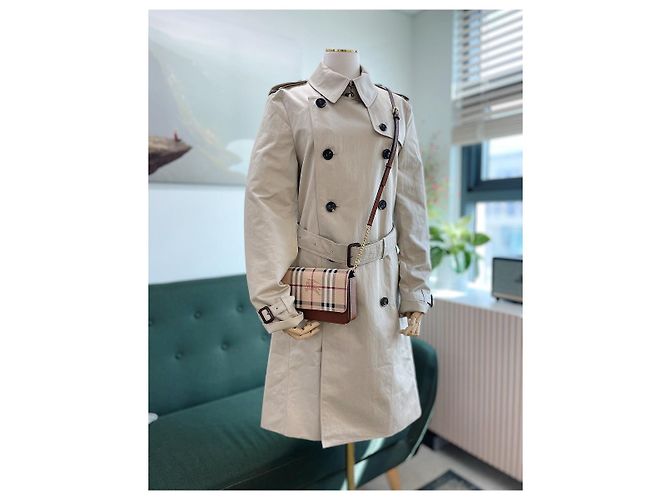 Burberry Harbourne Langer Stein-Trenchcoat Braun - Ansicht 5