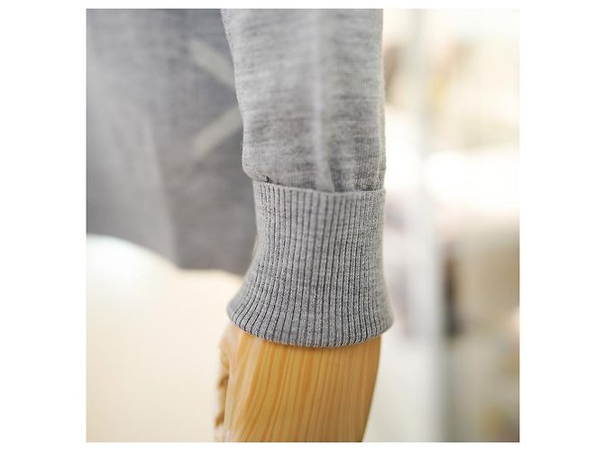Burberry Damenpullover aus mittelgrauer Wolle Meigan Mehrfarben - Ansicht 10