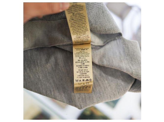 Burberry Damenpullover aus mittelgrauer Wolle Meigan Mehrfarben - Ansicht 15