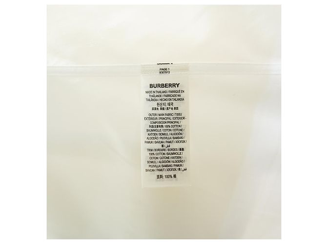 Burberry Camisa de manga larga de algodón blanco a cuadros de lujo - vista 15