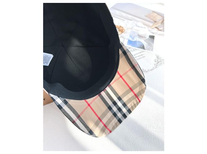 Burberry TB Vintage Check Baseball Cap Beige Braun - Ansicht 12