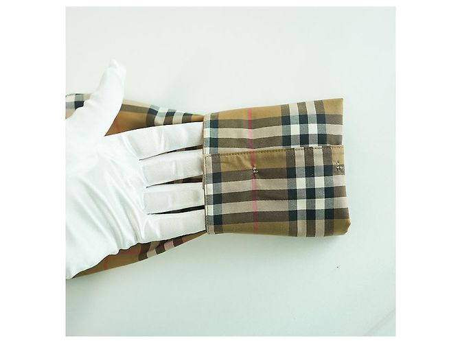 Burberry Camisa de manga larga para mujer en algodón camel a cuadros - Ropa de lujo Castaño - vista 17