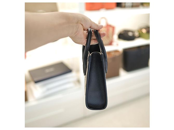 Gucci Borsa mini tote da donna in tela rivestita blu navy - vista 14