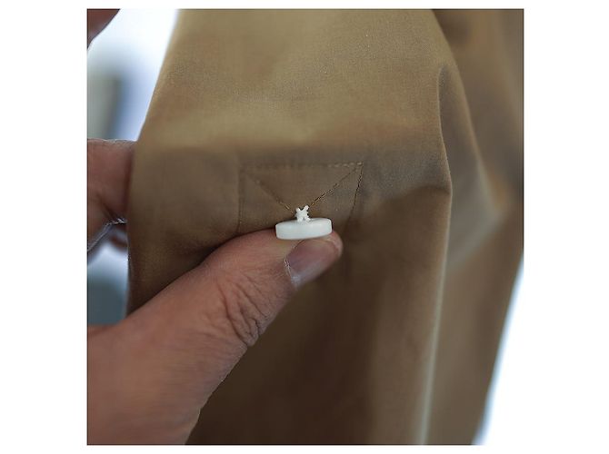 Burberry ABITO BICOLOR SOFFICE CAMMELLO GIOVANNA STP Marrone - vista 10