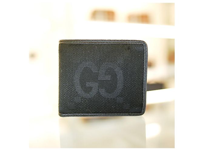 Gucci Men's Wallet Fabric Black FABGN - view 2