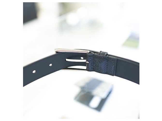 Marmont Gucci Cintura Slim Donna UCGAN in Pelle Nera Nero - vista 15