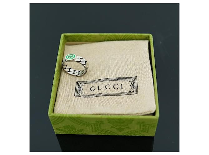 Gucci Verschlungener antiker Silberring - Ansicht 18