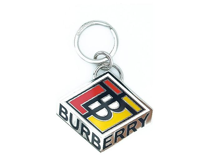 Burberry Portachiavi in Metallo TB Giallo Rosso - vista 11