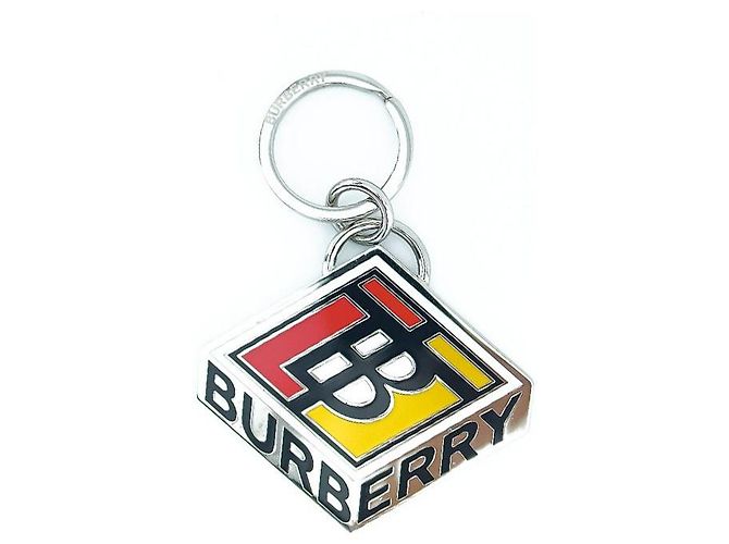 Burberry Portachiavi in Metallo TB Giallo Rosso - vista 5