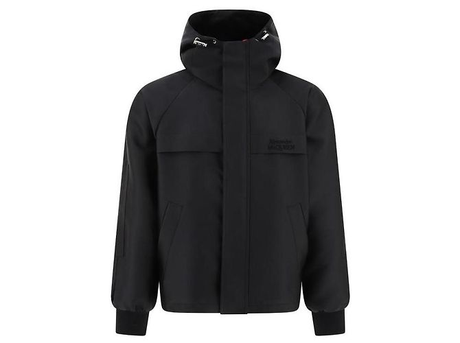 Alexander Mcqueen Giacca con logo ricamato Nero - vista 4