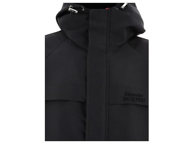 Alexander Mcqueen Giacca con logo ricamato Nero - vista 6