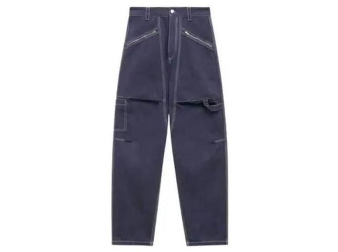 Isabel Marant Pantaloni Parker Blu - vista 4