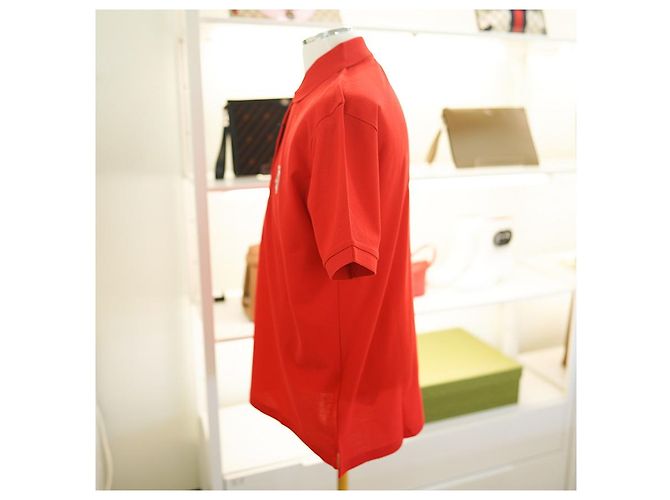 Burberry Camisa de Mujer Copland Rojo Brillante Polo de Algodón Roja - vista 11