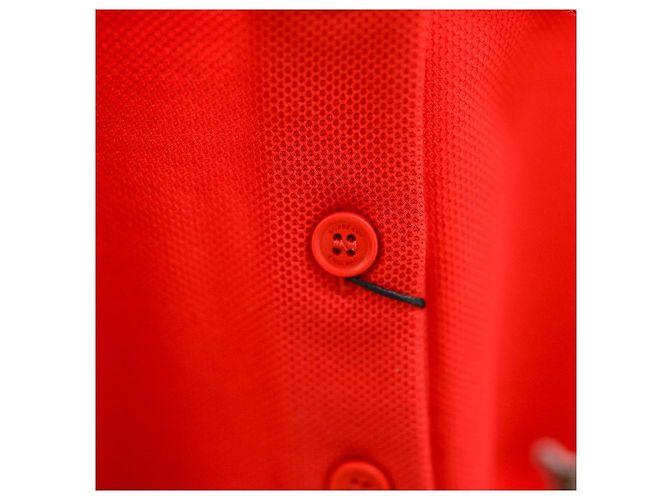 Burberry Camisa de Mujer Copland Rojo Brillante Polo de Algodón Roja - vista 14