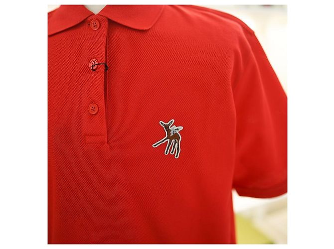 Burberry Camisa de Mujer Copland Rojo Brillante Polo de Algodón Roja - vista 2