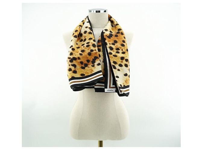 Burberry Seidenschal mit Leopardenmuster Schwarz - Ansicht 13