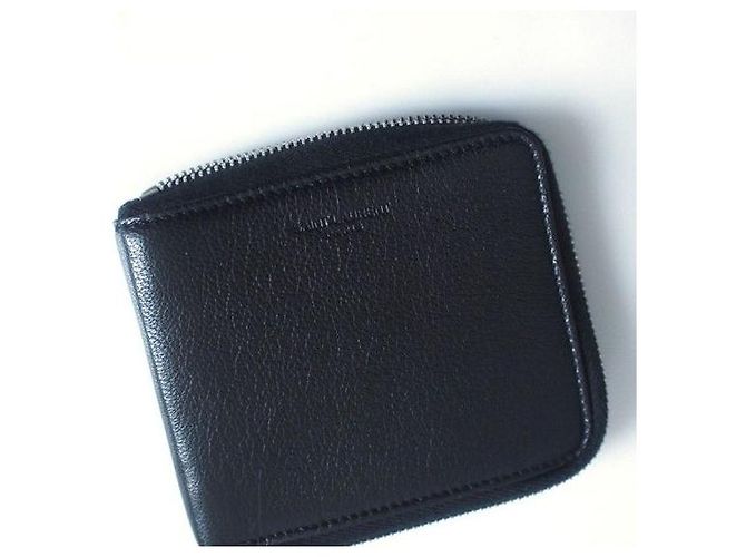 Saint Laurent Cartera redonda NERO Negro - vista 2