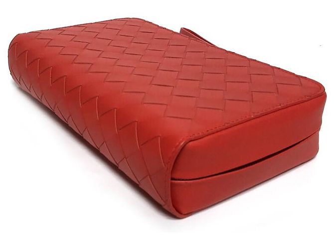 Bottega Veneta Clutch e Portafoglio Lungo Rosso - vista 10