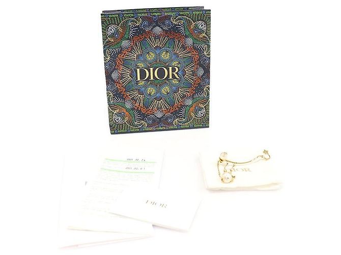 Dior Perlen Ohrstecker mit goldener Oberfläche SHINY-D - Ansicht 2
