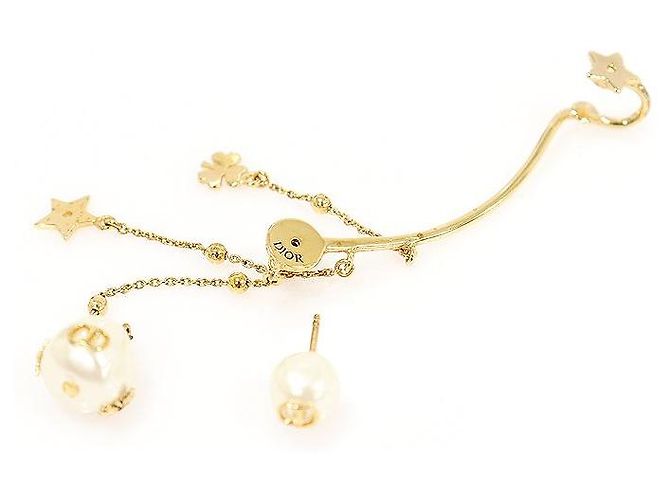 Dior Perlen Ohrstecker mit goldener Oberfläche SHINY-D - Ansicht 5
