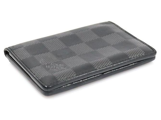 Louis Vuitton Organizer da tasca in pelle Damier Infini Onyx Argento Nero - vista 4