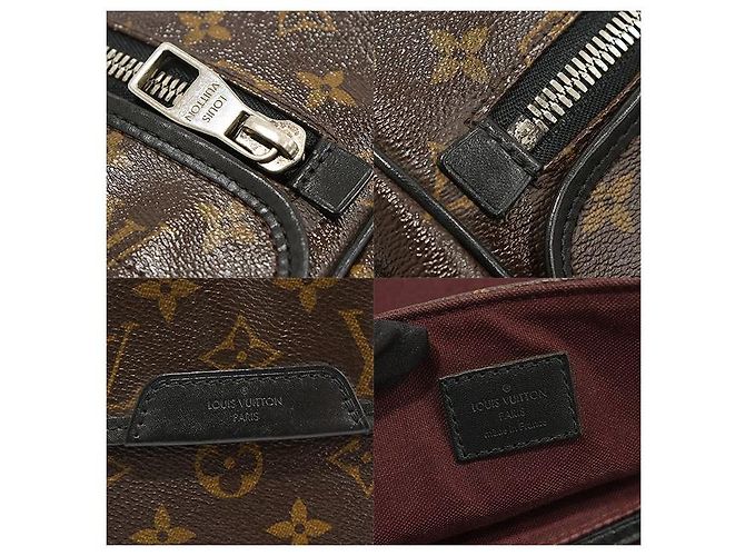 Louis Vuitton Borsa a tracolla Messenger Bast GM in tela Macassar con monogramma Nero - vista 7