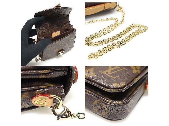 Metis Louis Vuitton Pochette Métis Micro in tela monogramma Multicolore - vista 6