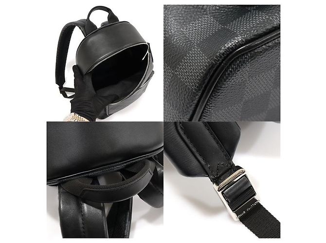 Louis Vuitton Damier Graphite Canvas Josh Men's Backpack Brown - view 6