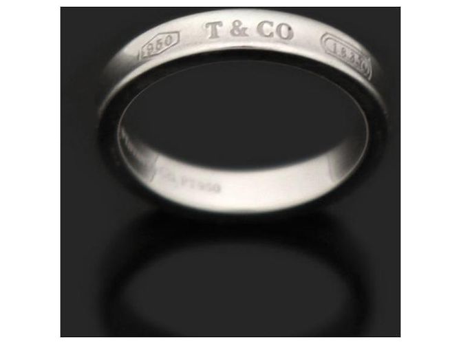 Tiffany & Co Platin Schmale Ring Größe Silber - Ansicht 2