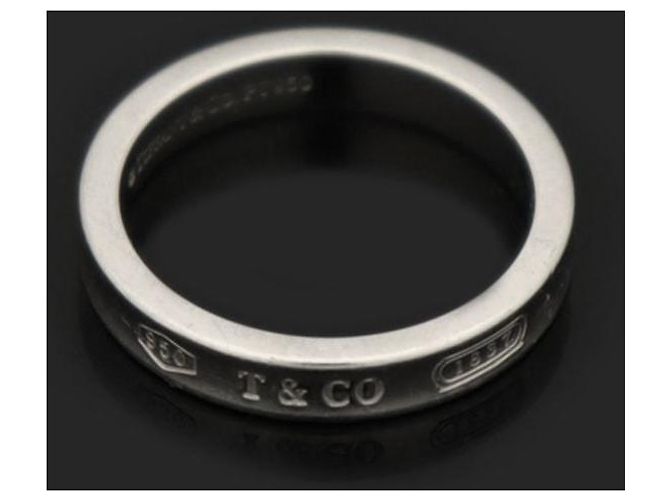 Tiffany & Co Platin Schmale Ring Größe Silber - Ansicht 3