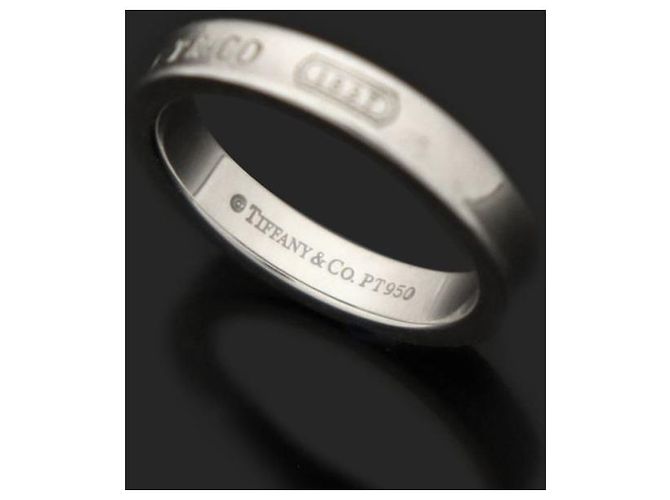 Tiffany & Co Platin Schmale Ring Größe Silber - Ansicht 5