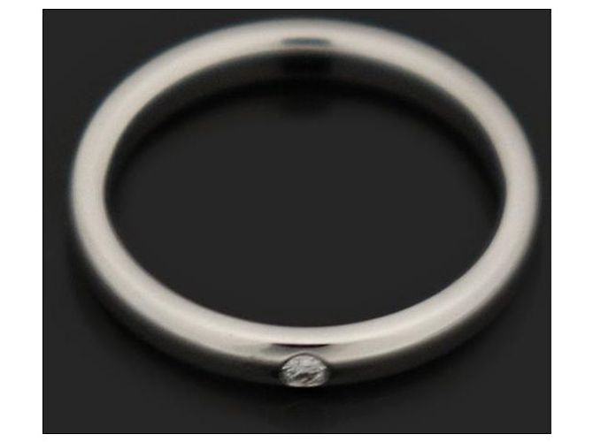 Tiffany & Co Platin-Diamant Elsa Peretti Bandring Größe Weiß - Ansicht 3