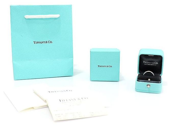 Tiffany & Co Platin-Diamant Elsa Peretti Bandring Größe Weiß - Ansicht 6