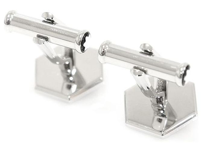 Montblanc Gemelli sartoriali in acciaio onice Nero - vista 5