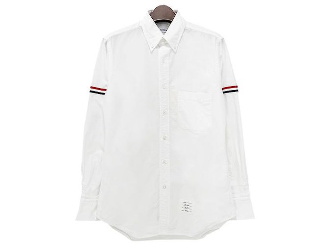 Thom Browne Klassisches Oxford-Hemd mit Grosgrain-Armband - Ansicht 10