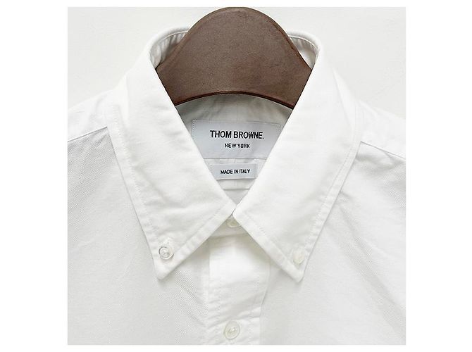Thom Browne Klassisches Oxford-Hemd mit Grosgrain-Armband - Ansicht 12