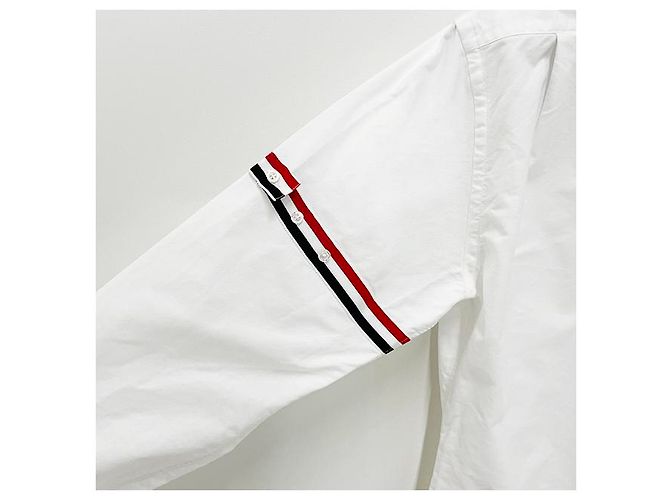 Thom Browne Klassisches Oxford-Hemd mit Grosgrain-Armband - Ansicht 14