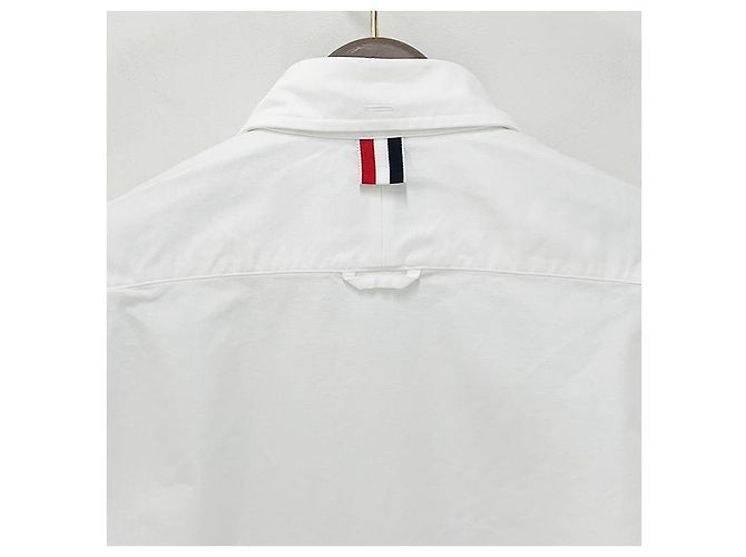 Thom Browne Klassisches Oxford-Hemd mit Grosgrain-Armband - Ansicht 15