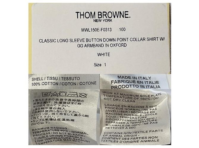 Thom Browne Klassisches Oxford-Hemd mit Grosgrain-Armband - Ansicht 16