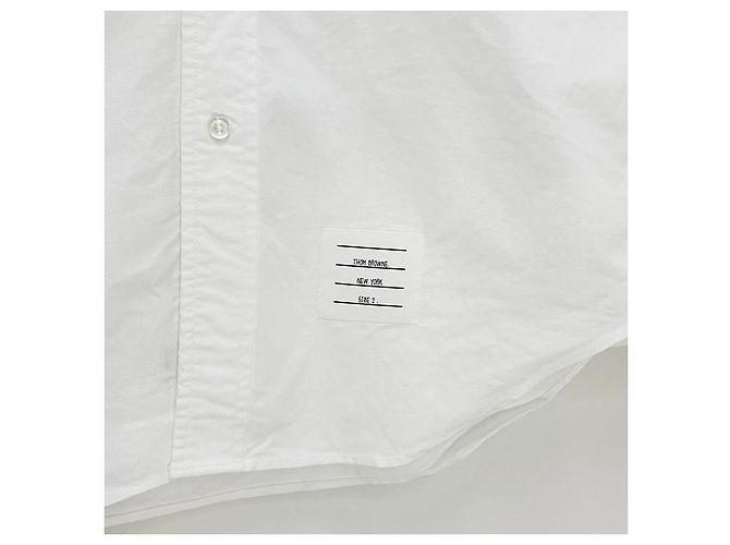Thom Browne Klassisches Oxford-Hemd mit Grosgrain-Armband - Ansicht 4