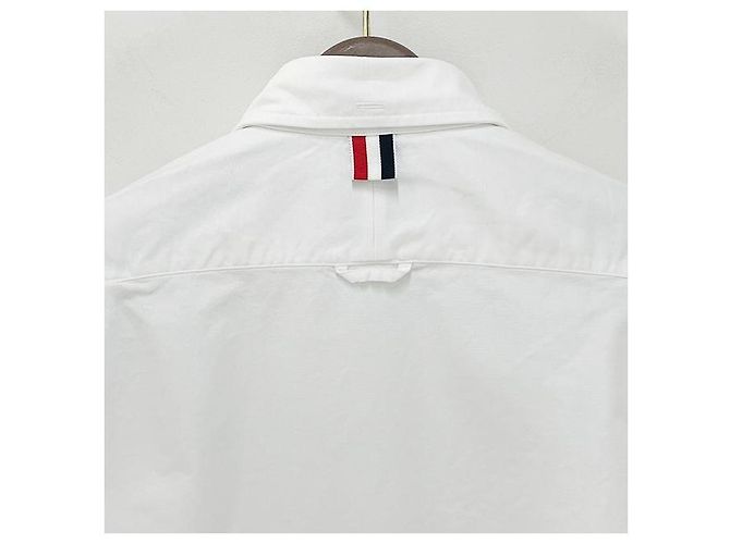 Thom Browne Klassisches Oxford-Hemd mit Grosgrain-Armband - Ansicht 6