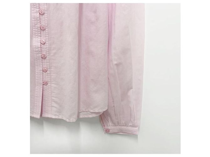 Isabel Marant Blusa Plisada CHRISTA Rosa Claro - vista 5