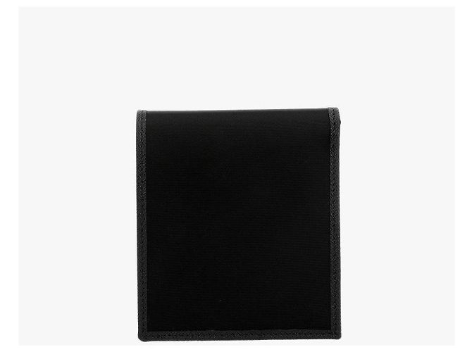 Prada Wallet Nylon Logo Men's Bifold Black - view 6