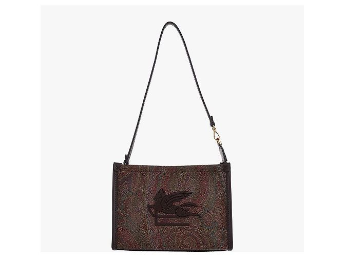 Etro Borsa a Spalla Arnica per Donne in Jacquard Paisley Multicolore - vista 7