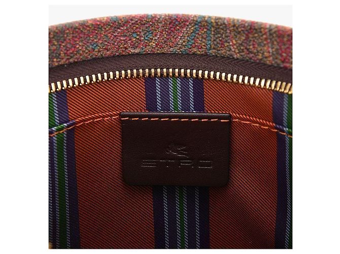 Etro Borsa a Spalla Arnica per Donne in Jacquard Paisley Multicolore - vista 8